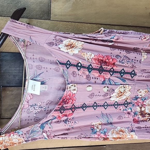 Knox Rose Floral Pink Maxi Dress SIZE L - Picture 3 of 8